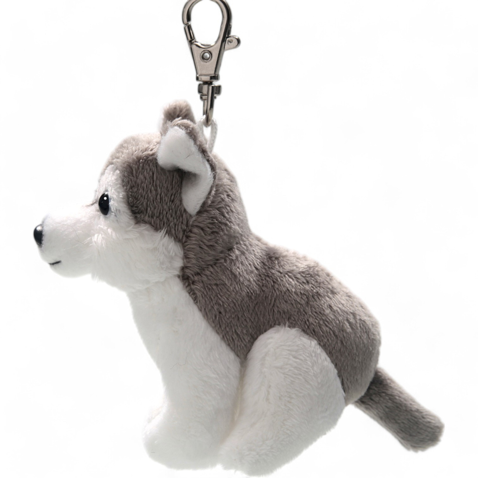 Plüschtier: Husky Schlüsselanhänger | Kuscheltier | Stofftier