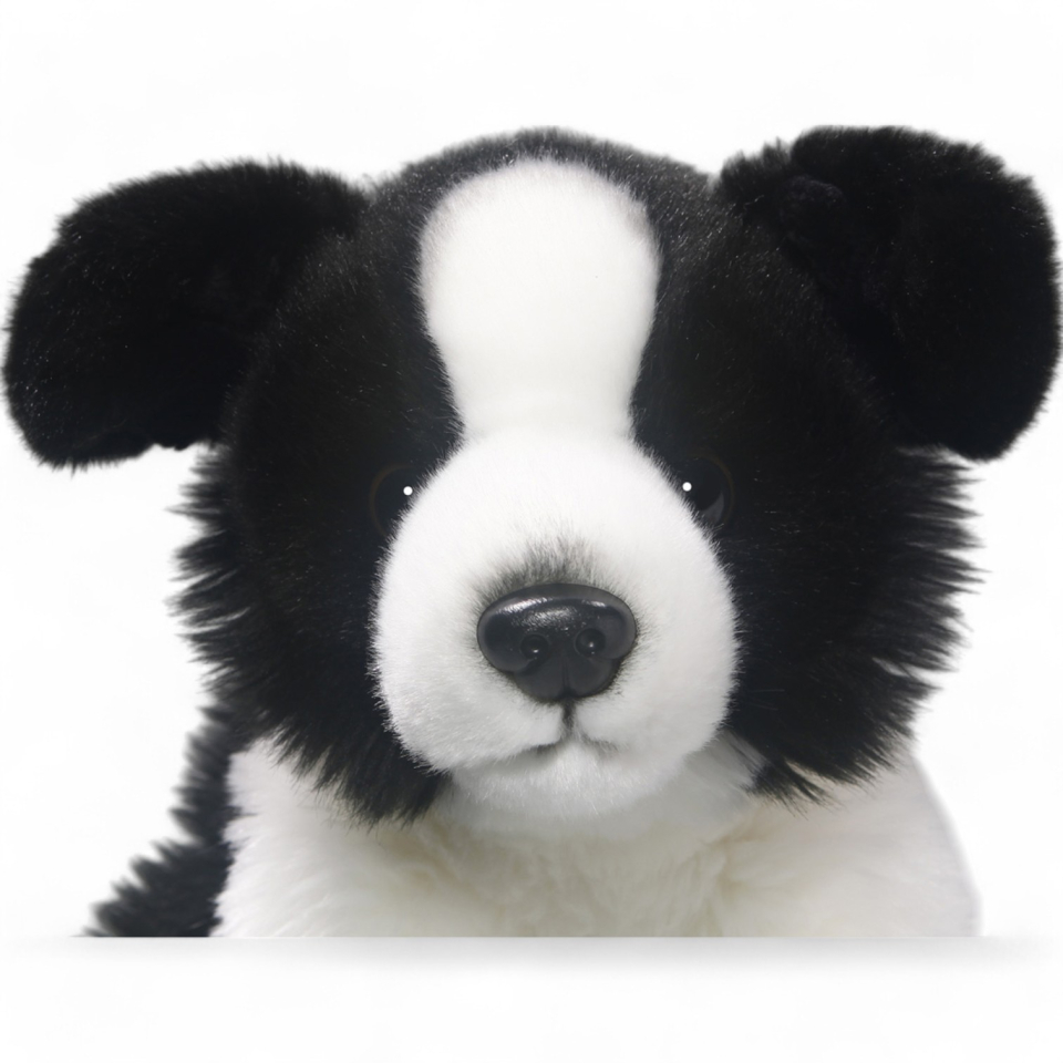 Plüschtier: Border Collie sitzend | Kuscheltier | Stofftier