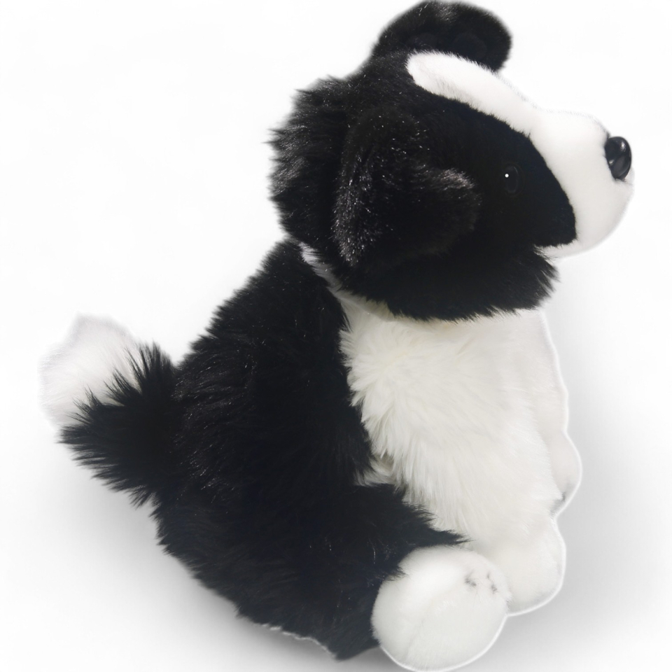 Plüschtier: Border Collie sitzend | Kuscheltier | Stofftier
