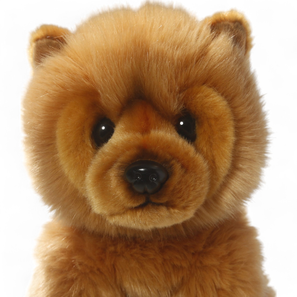 Plüschtier: Chow-Chow Hund sitzend | Kuscheltier | Stofftier