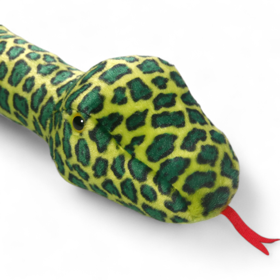 Snake green with rattle, Rattlesnake | soft toy | stuffed animal | plush toy