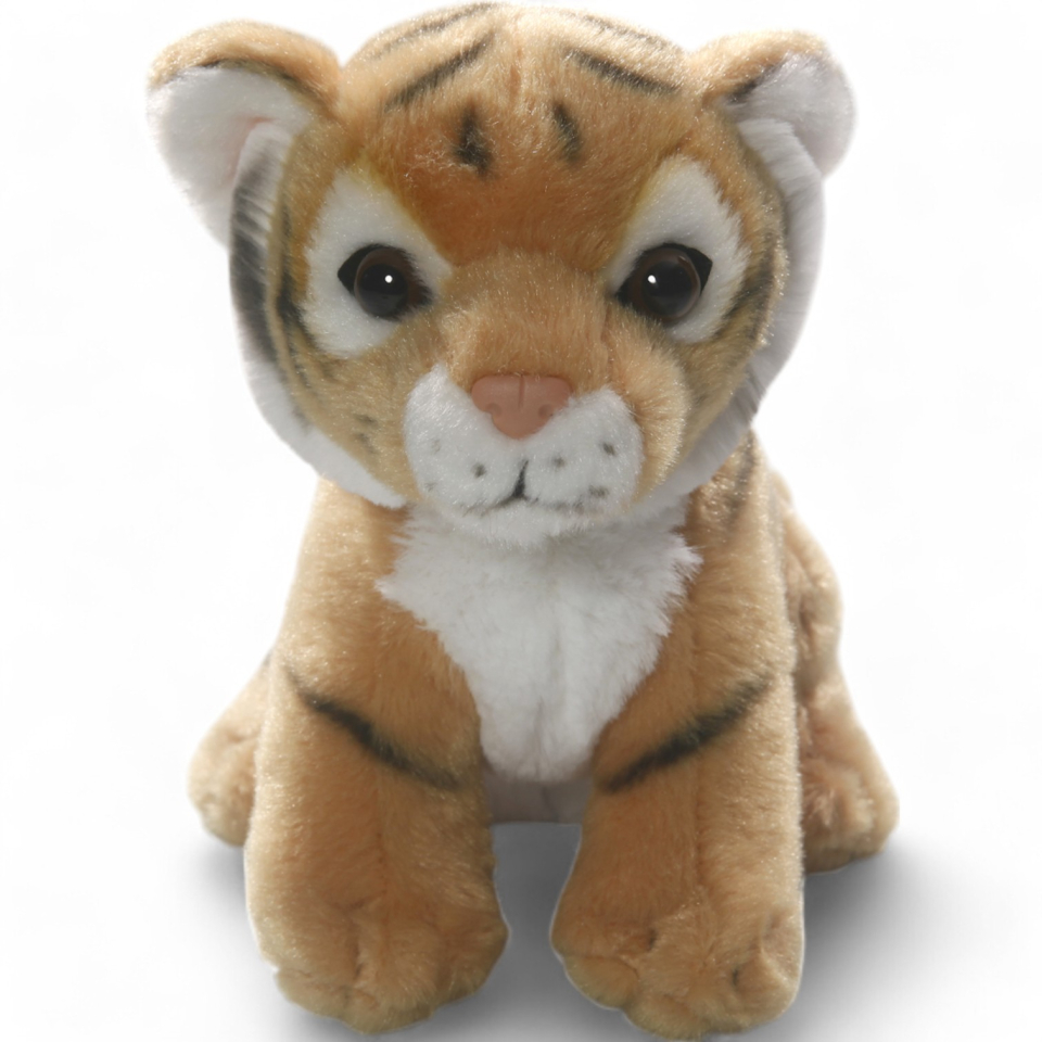 Tiger brown sitting | soft toy | stuffed animal | plush toy