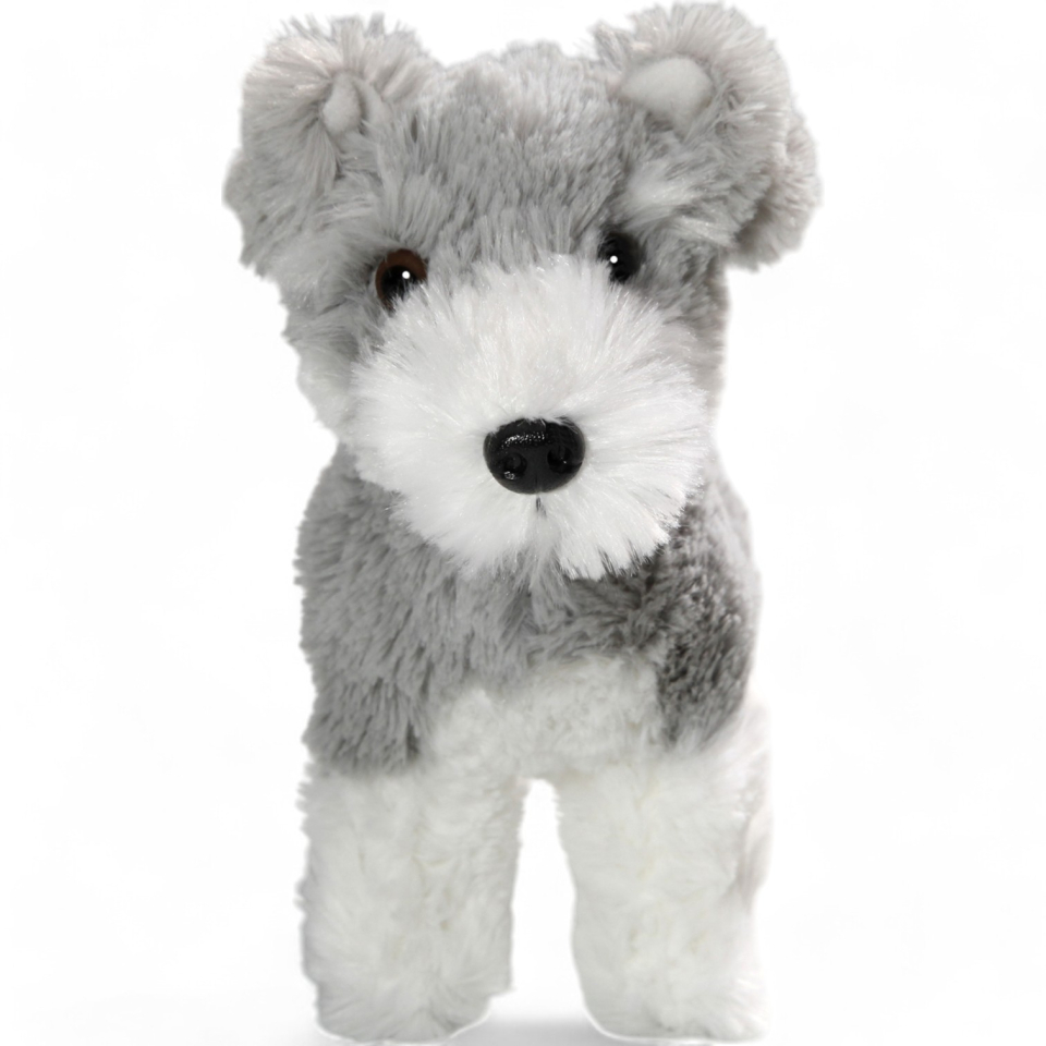 Schnauzer Terrier standing | soft toy | stuffed animal | plush toy