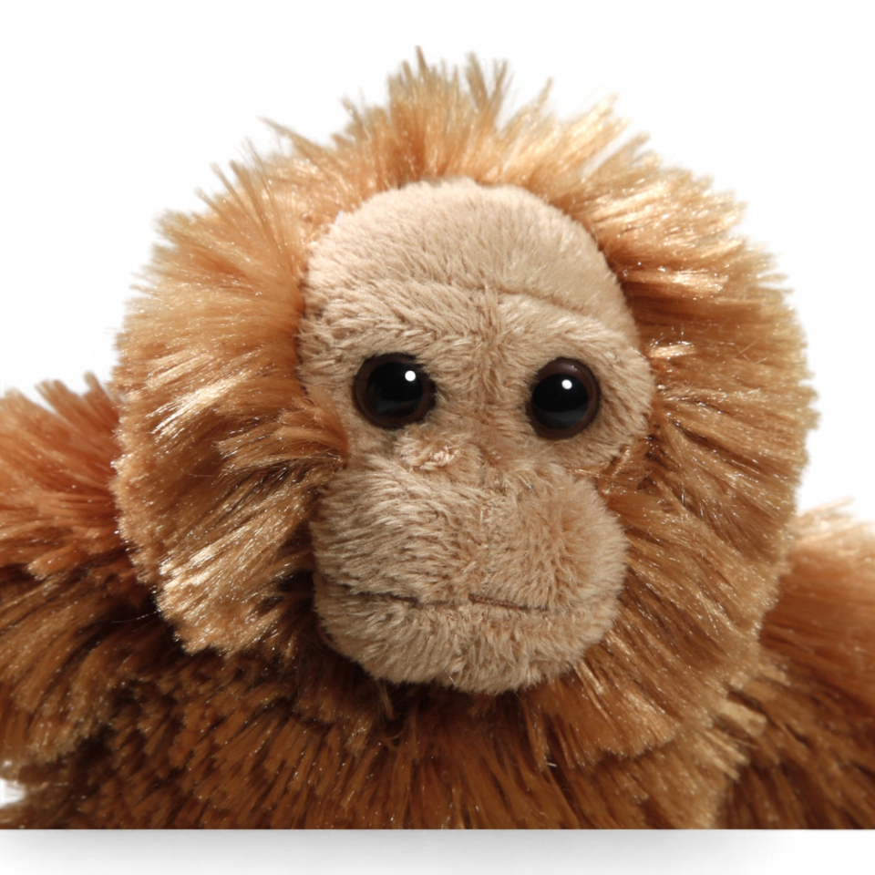 Orangutan monkey sitting | soft toy | stuffed animal | plush toy