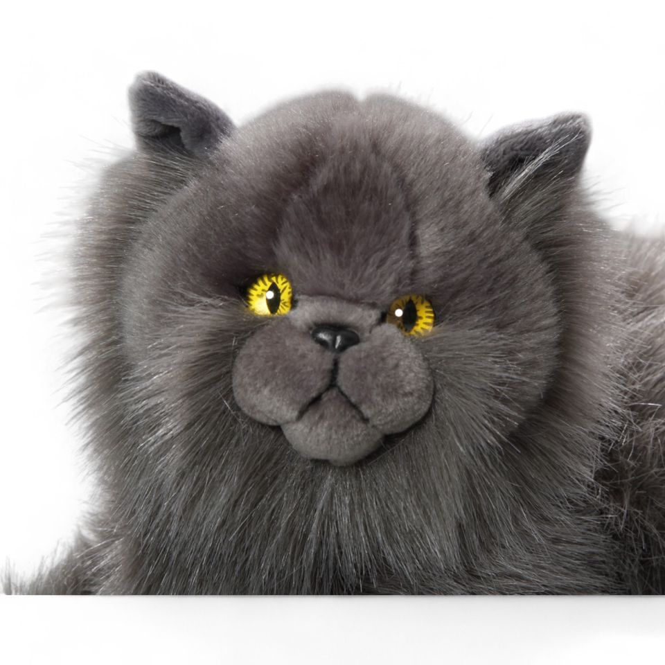 Cat Persian, grey | soft toy | stuffed animal | plush toy