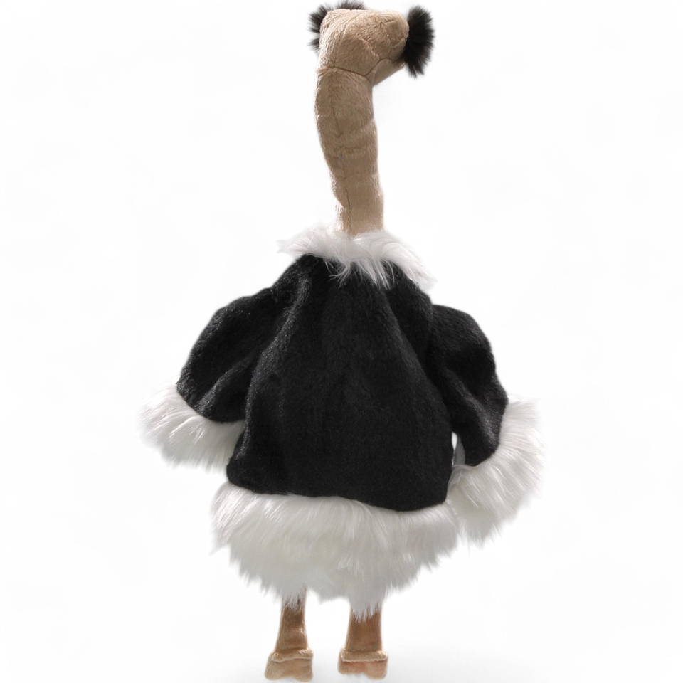 Plüschtier: Strauß, Vogel Handpuppe | Kuscheltier | Stofftier