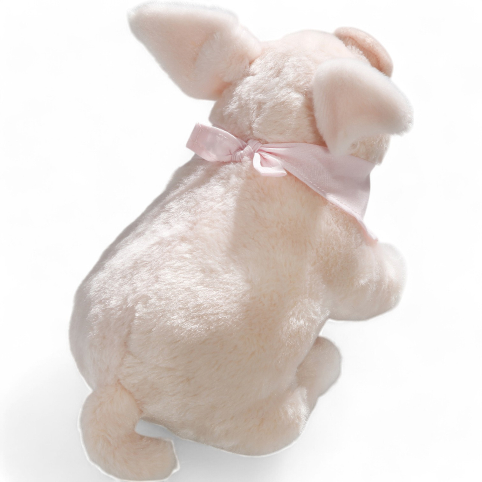Plüschtier: Schwein mit Tuch Glücksbringer stehend | Kuscheltier | Stofftier