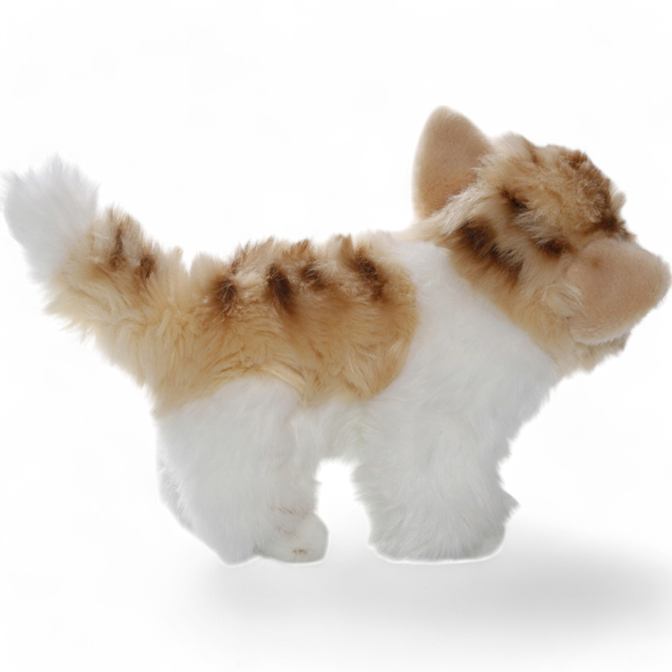 Cat standing brown-white | soft toy | stuffed animal | plush toy
