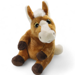 Horse sitting, soft toy, stuffed animal