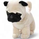 Pug standing, soft toy, stuffed animal